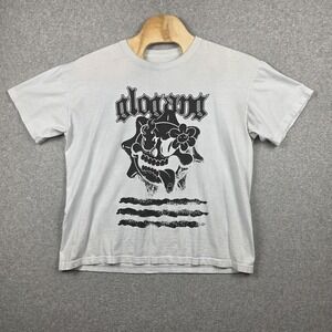 GLOGANG Shirt Mens‎ XL Gray Skull Gloyalty Graphic Streetwear Double Sided Tee